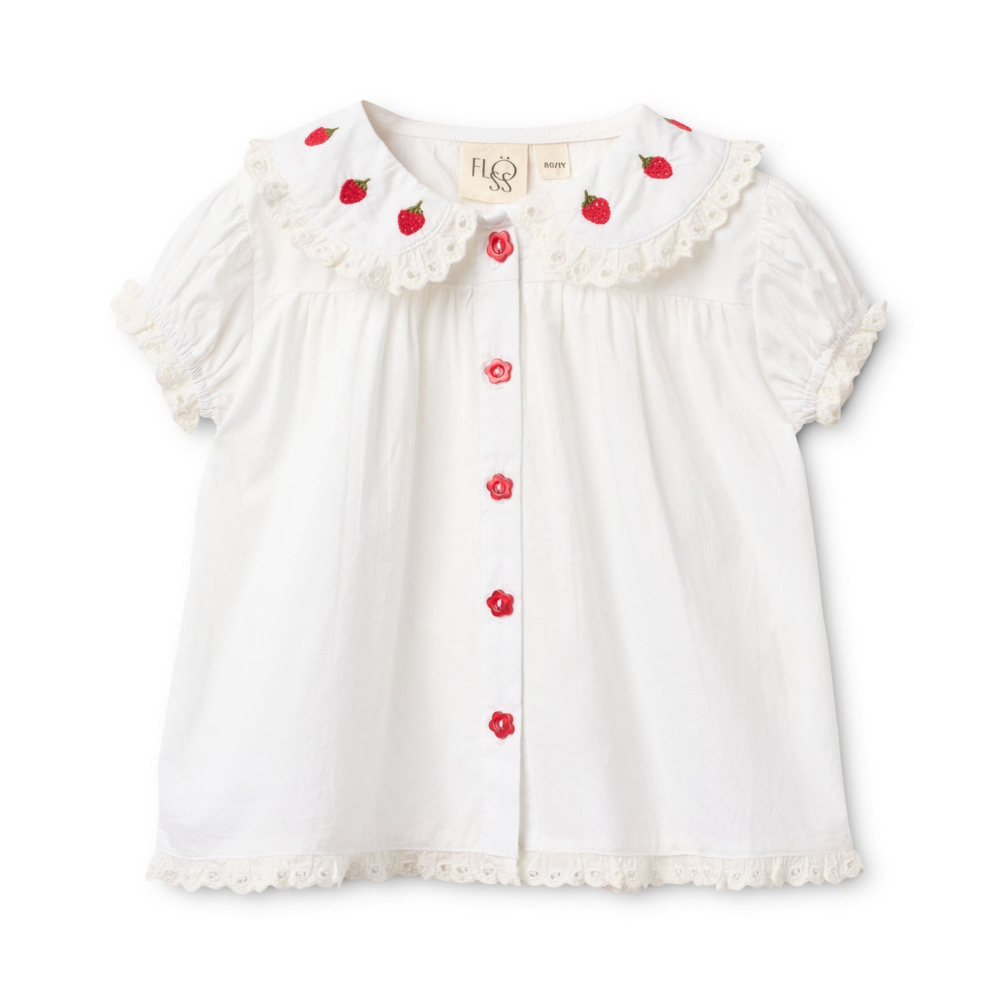 AJA STRAWBERRY BLOUSE SS