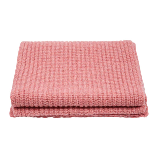 ECHARPE LONG RIBBED SCARF - ROSE