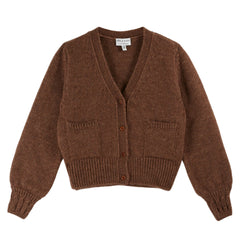 CARDIGAN COTE - CHATAIGNE BROWN