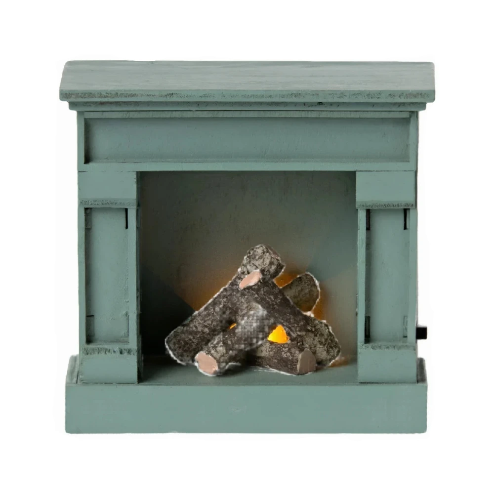MAILEG MOUSE FIREPLACE - BLUE