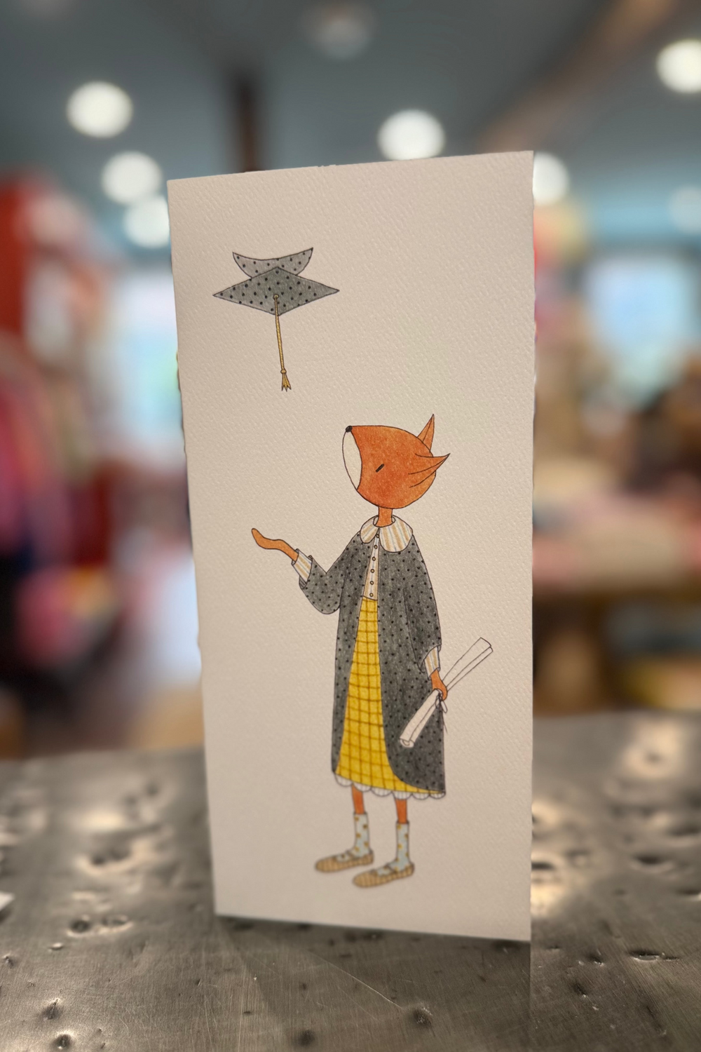 GRADUATION CARD - FOX