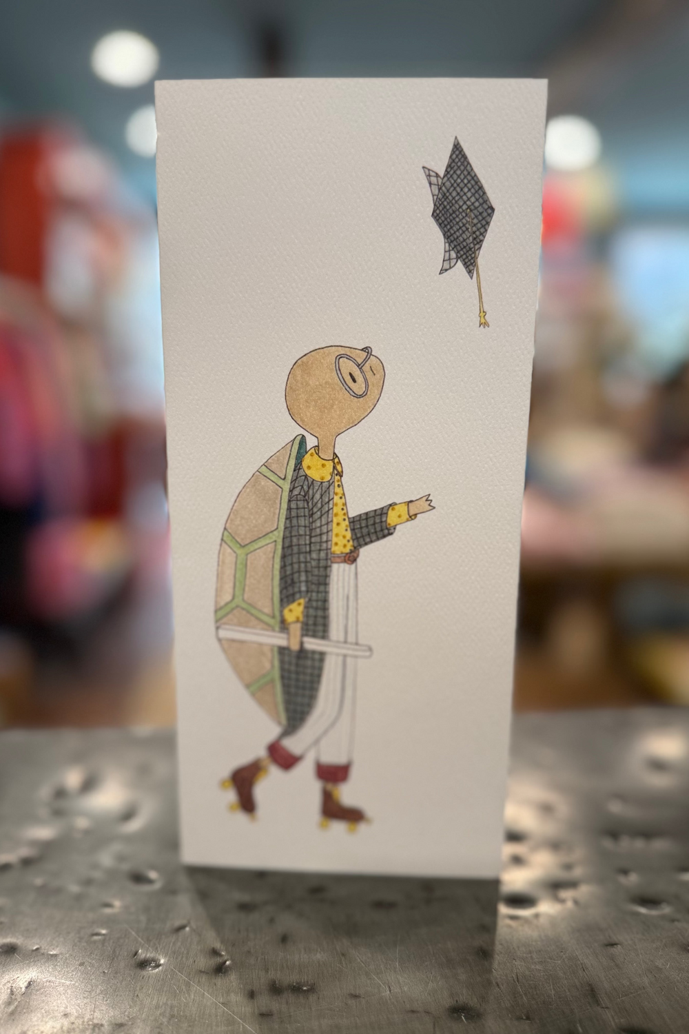 GRADUATION CARD - BOY TURTLE