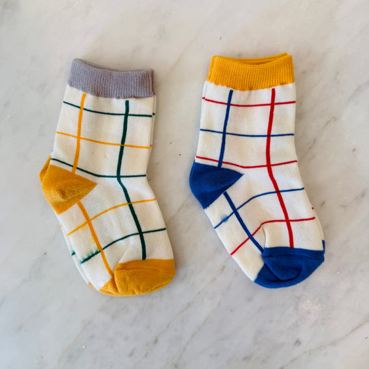COLOR GRID BABY SOCKS
