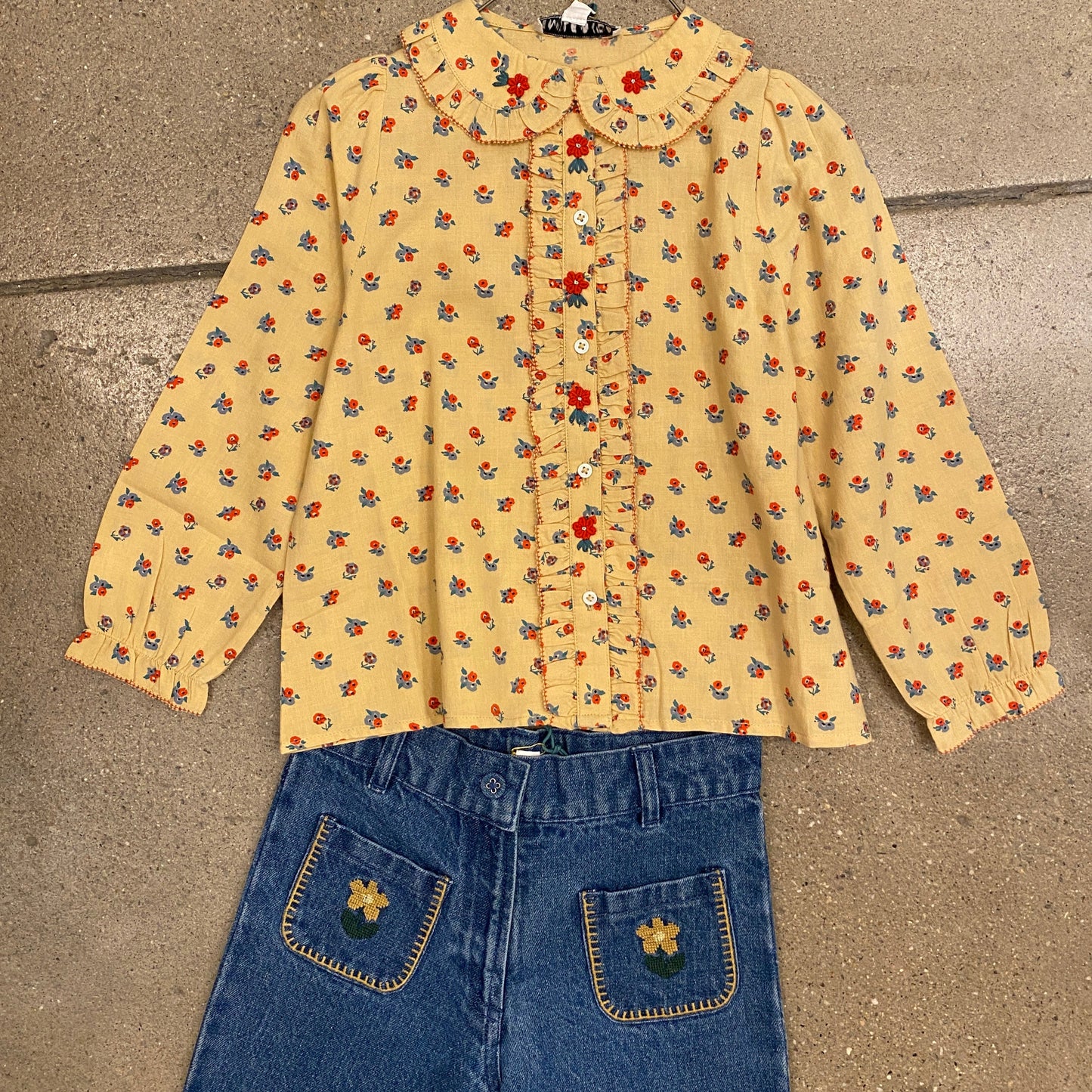 EMBROIDERED POPPY BLOUSE