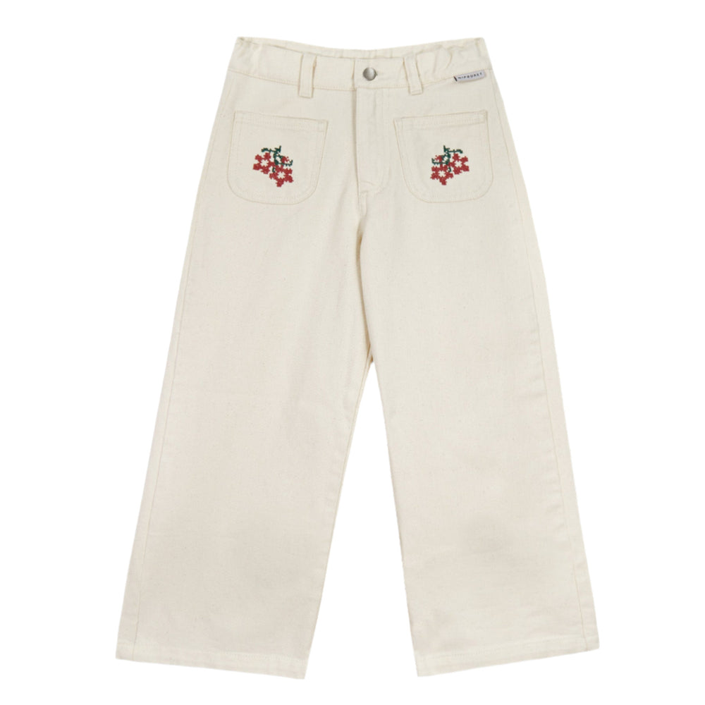 FELICIA FLOWER DENIM PANT