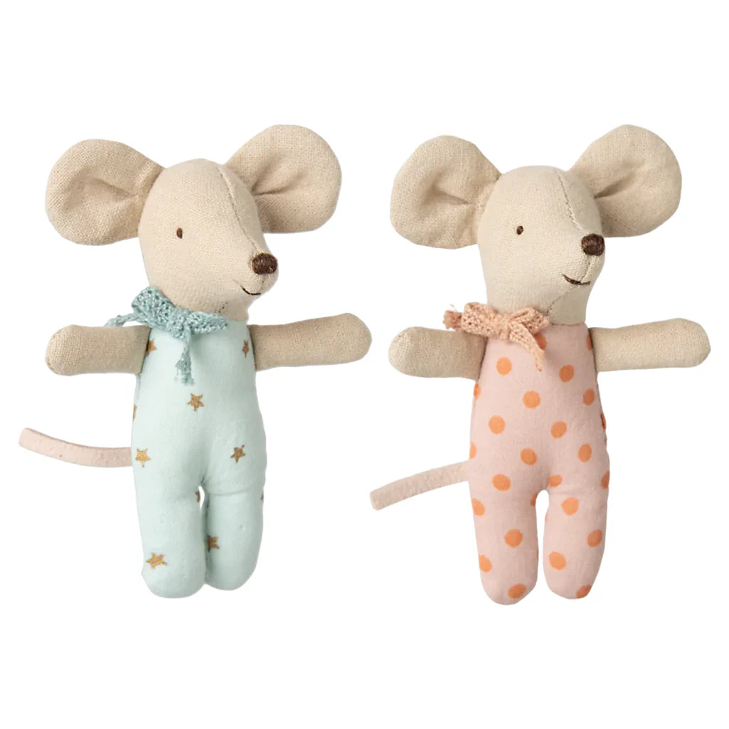 MAILEG BABY MICE TWINS IN MATCHBOX