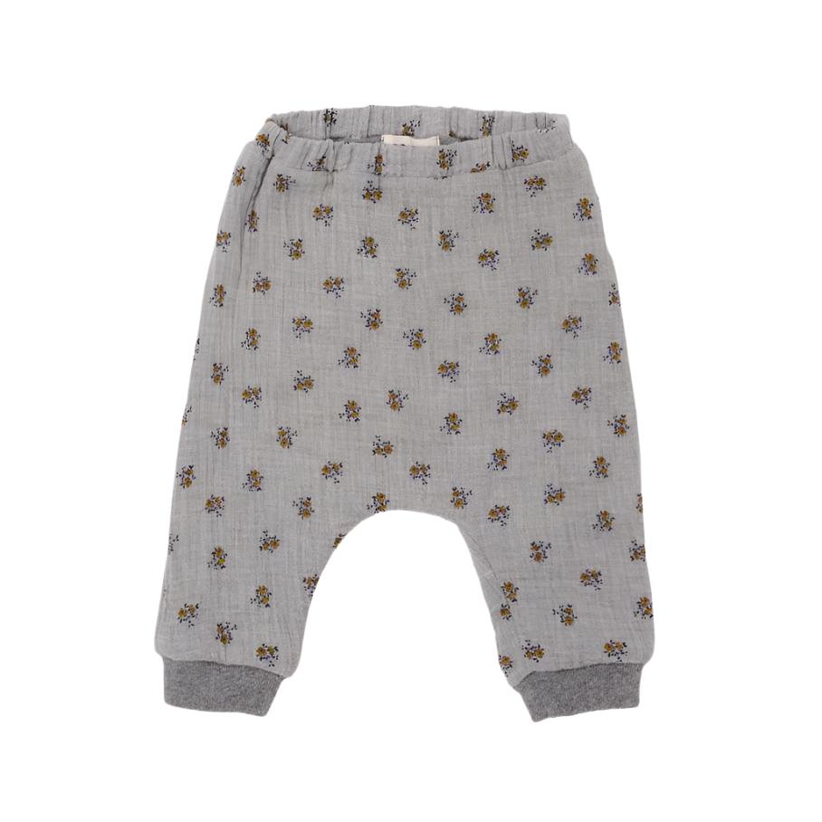 LIBERTY GAUZE BABY PANTS - GRAY