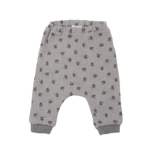 LIBERTY GAUZE BABY PANTS - GRAY