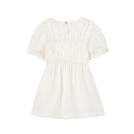 NORA IVORY LINEN DRESS