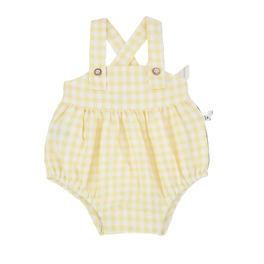 PATRAS ROMPER - YELLOW GINGHAM