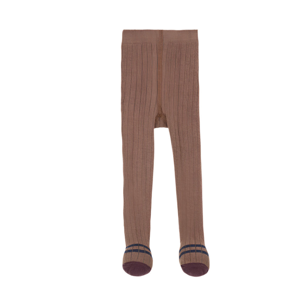 SALLY RIBBED PLAIN TIGHTS - CASTAGNA