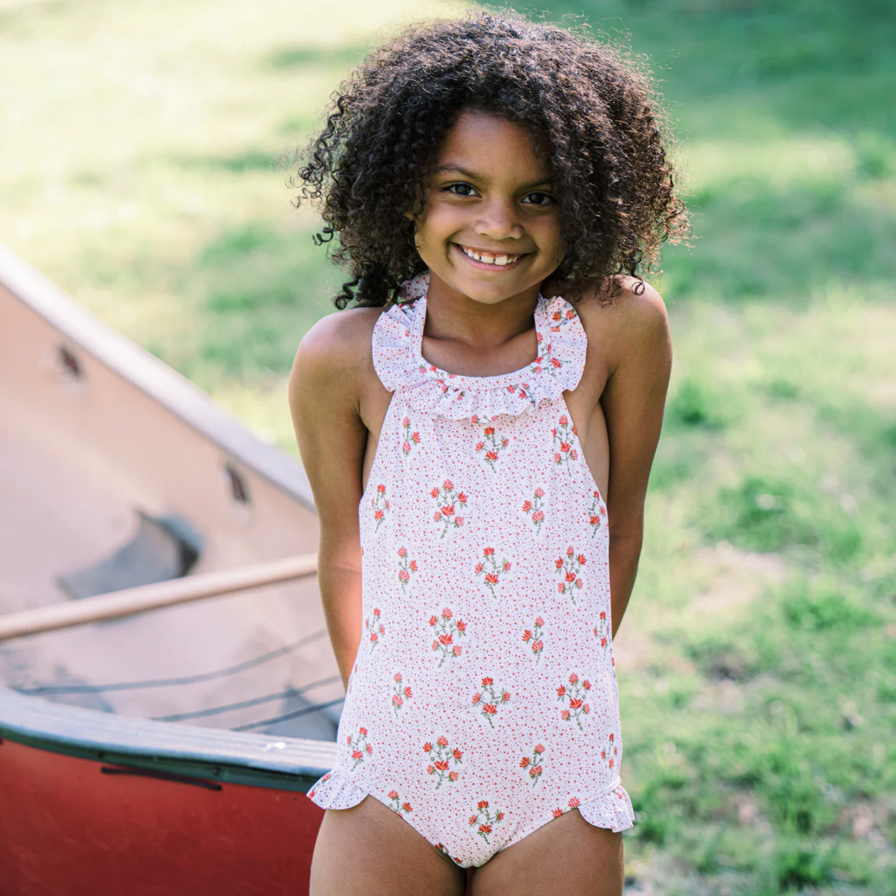 RED RASPBERRY HALTER ONE PIECE