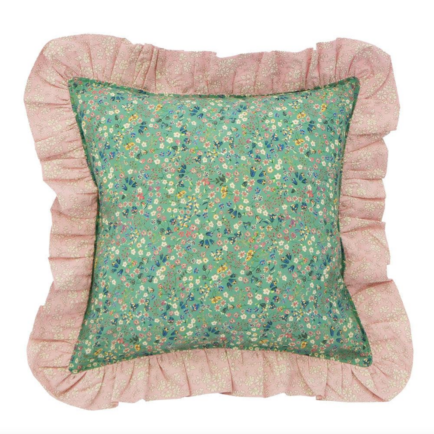 LIBERTY OF LONDON RUFFLE CUSHION DONNA LEIGH & CAPEL