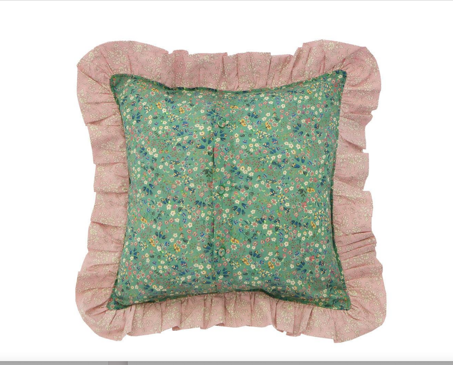 LIBERTY OF LONDON RUFFLE CUSHION DONNA LEIGH & CAPEL