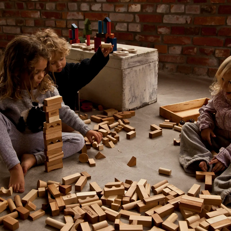 XL WOODEN BLOCKS IN SACK - 50 PIECES