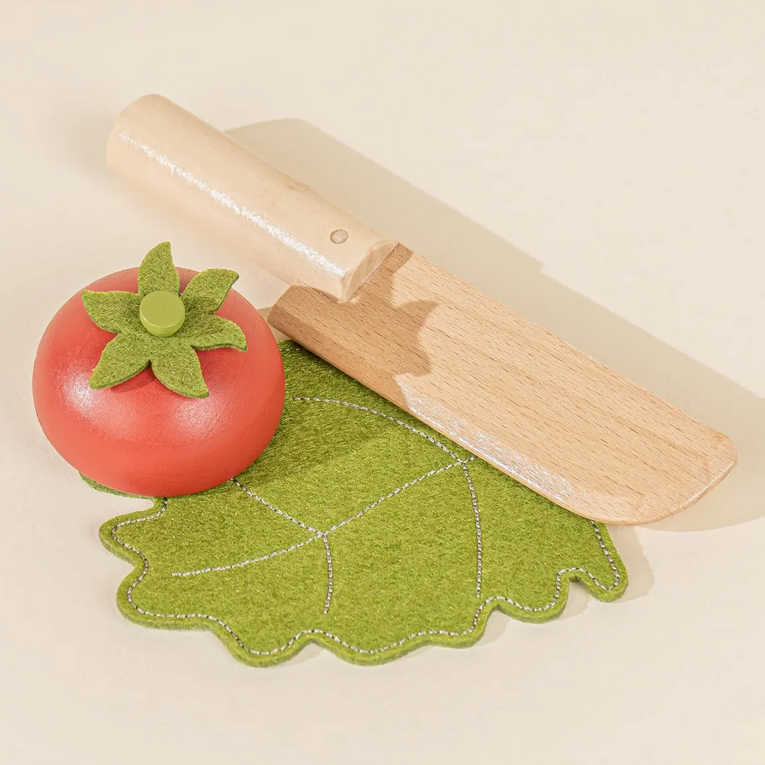 WOODEN VEGETABLES PLAY SET