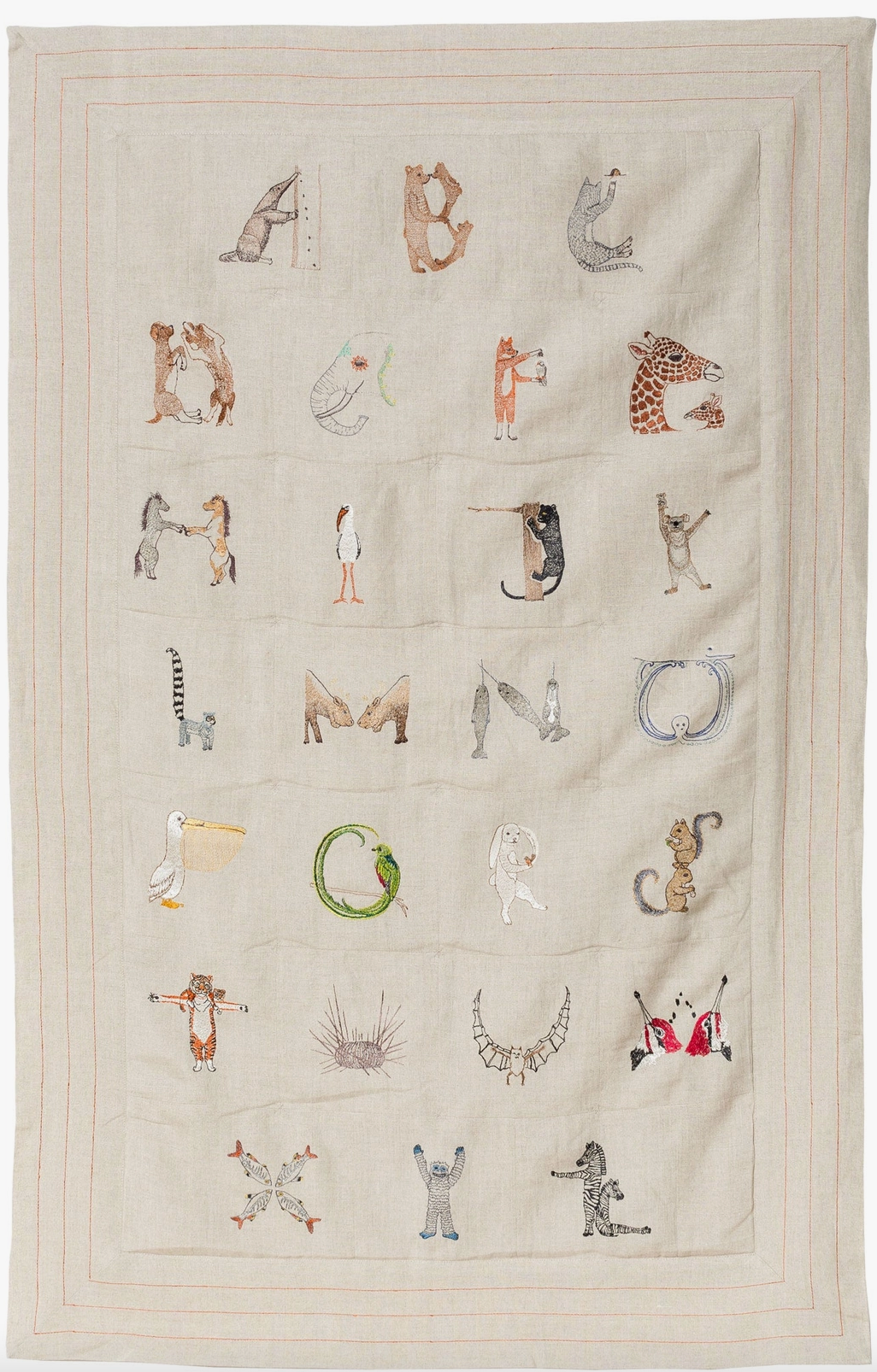 CORAL & TUSK ALPHABET QUILT