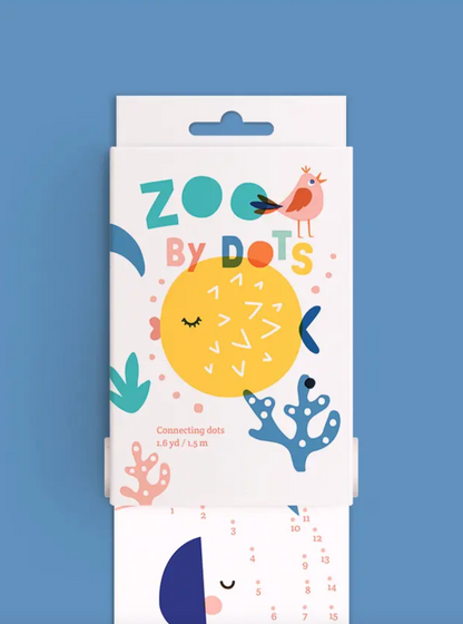 SCROLLINO ZOO BY DOTS COLORING BOOK