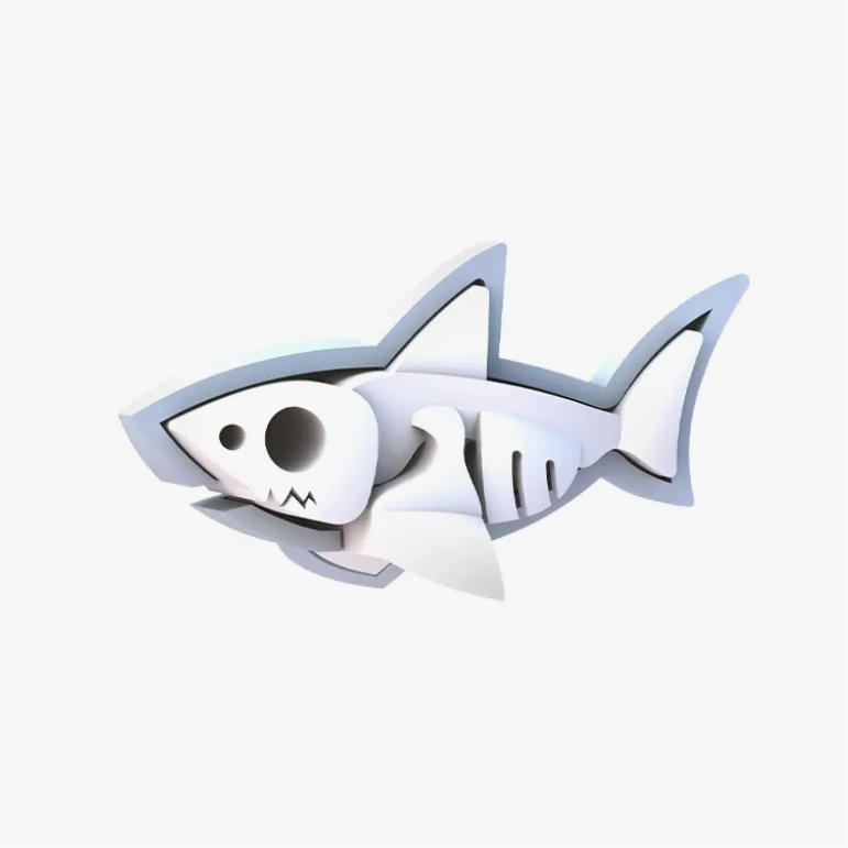 WHITE SHARK MAGNETIC 3D PUZZLE