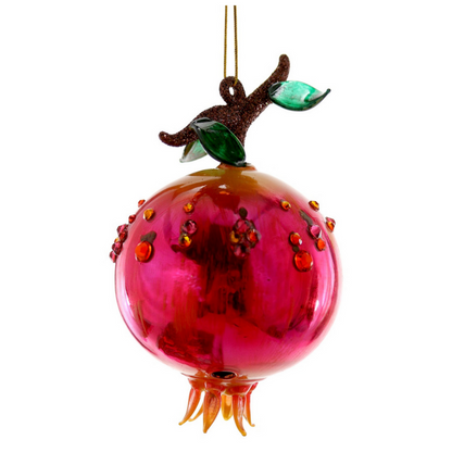 POMEGRANATE GLASS ORNAMENT