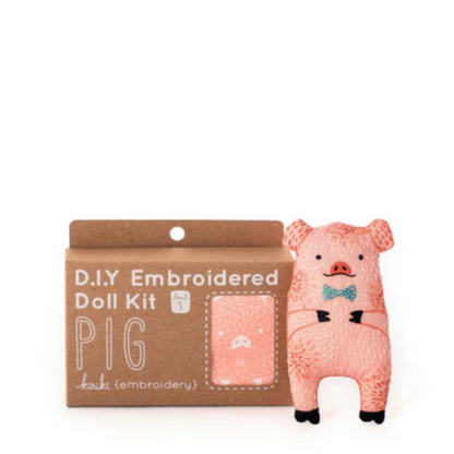 EMBROIDERY STARTER KIT LEVEL 1 - PIG