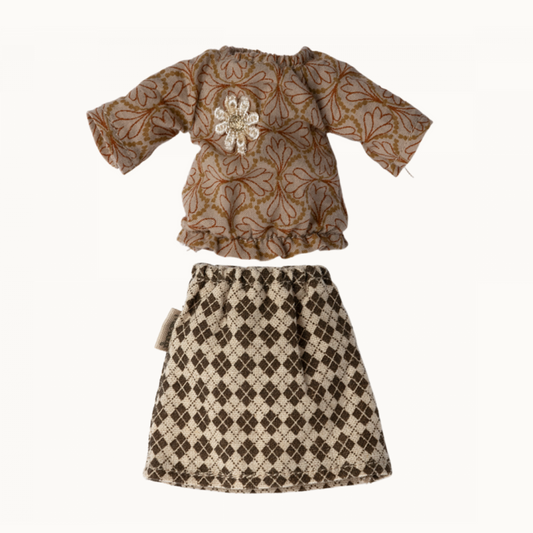 MAILEG BLOUSE & SKIRT GRANDMA MOUSE