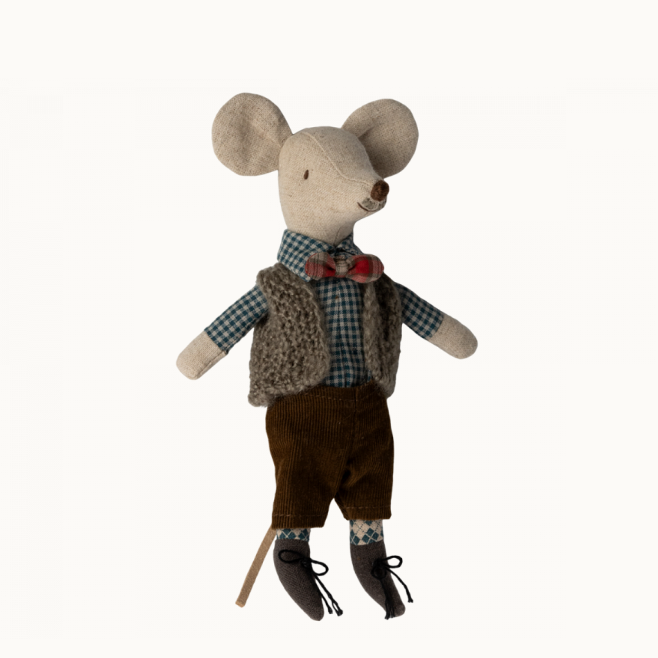 MAILEG VEST, PANT, & BUTTERFLY BOW TIE GRANDPA MOUSE