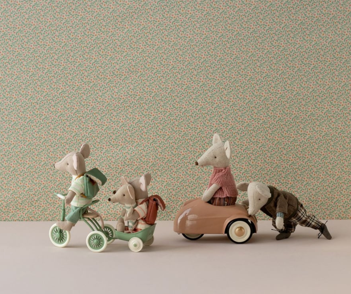 MAILEG ABRI A TRICYCLE FOR MOUSE - GREEN