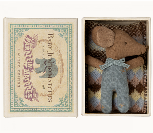 MAILEG LIMITED EDITION SLEEPY/WAKEY IN MATCHBOX - BOY