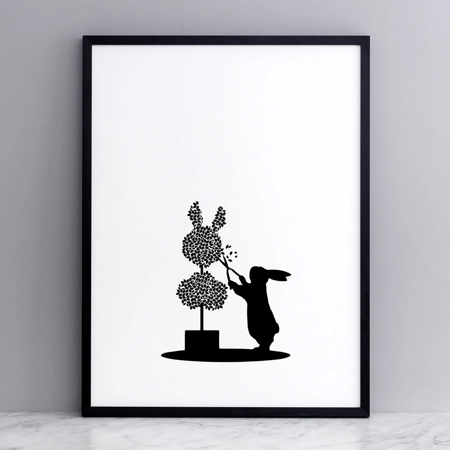 TOPIARY RABBIT SCREENPRINT