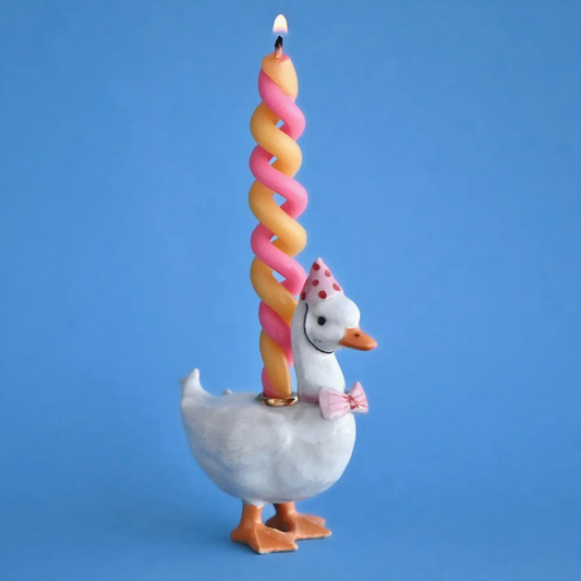 PINK GOOSE CAKE TOPPER