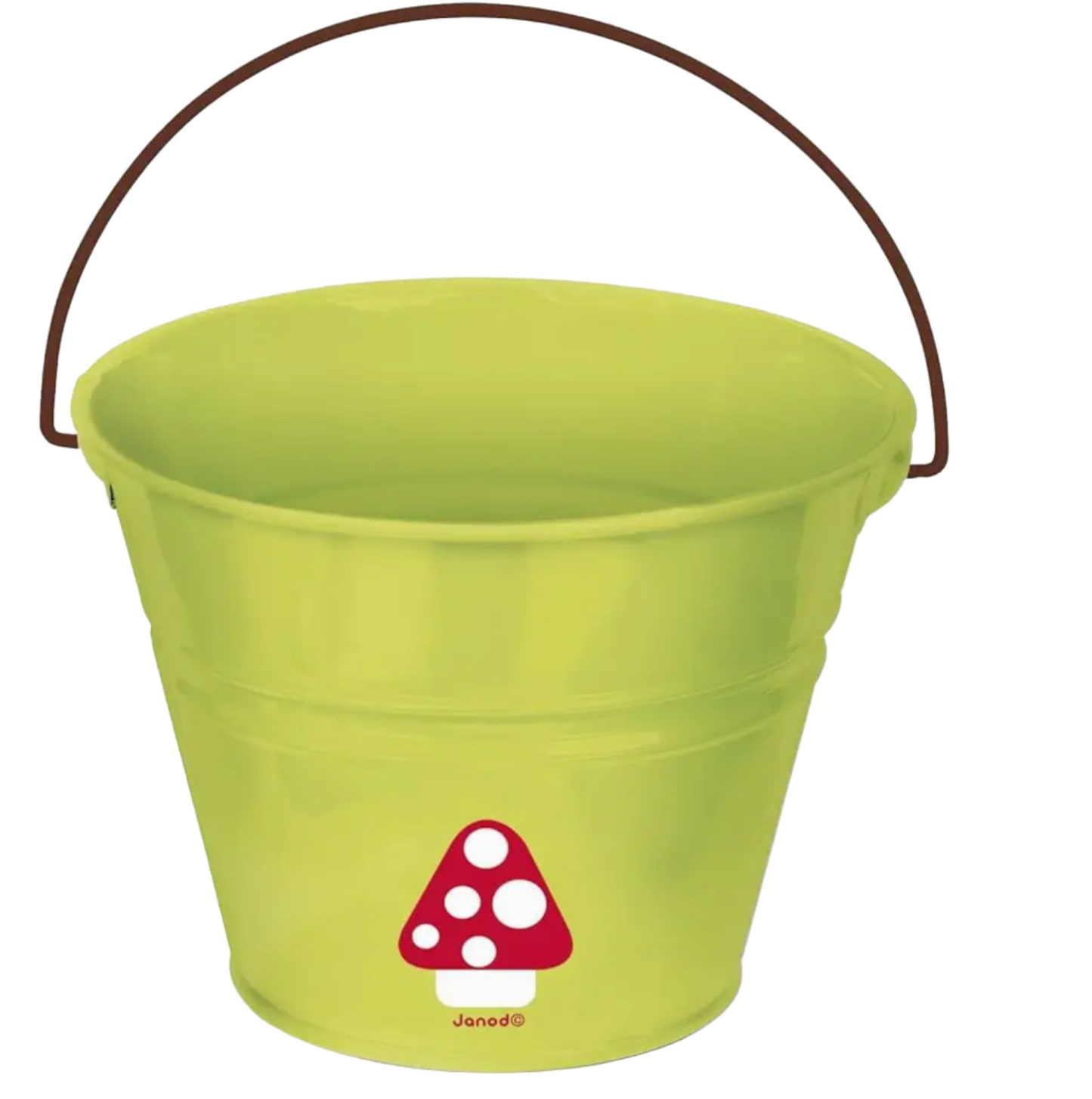 HAPPY GARDEN MUSHROOM METAL BUCKET