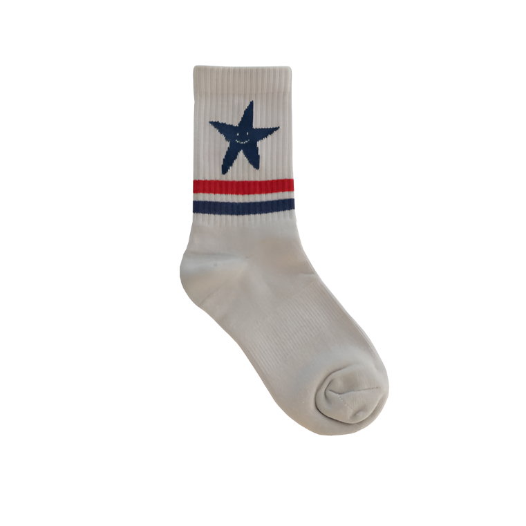 BLUE STAR DOVE TUBE SOCK