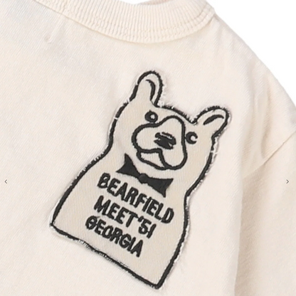 VINTAGE COTTON HONEYCOMB BEARHUG CAMP TEE