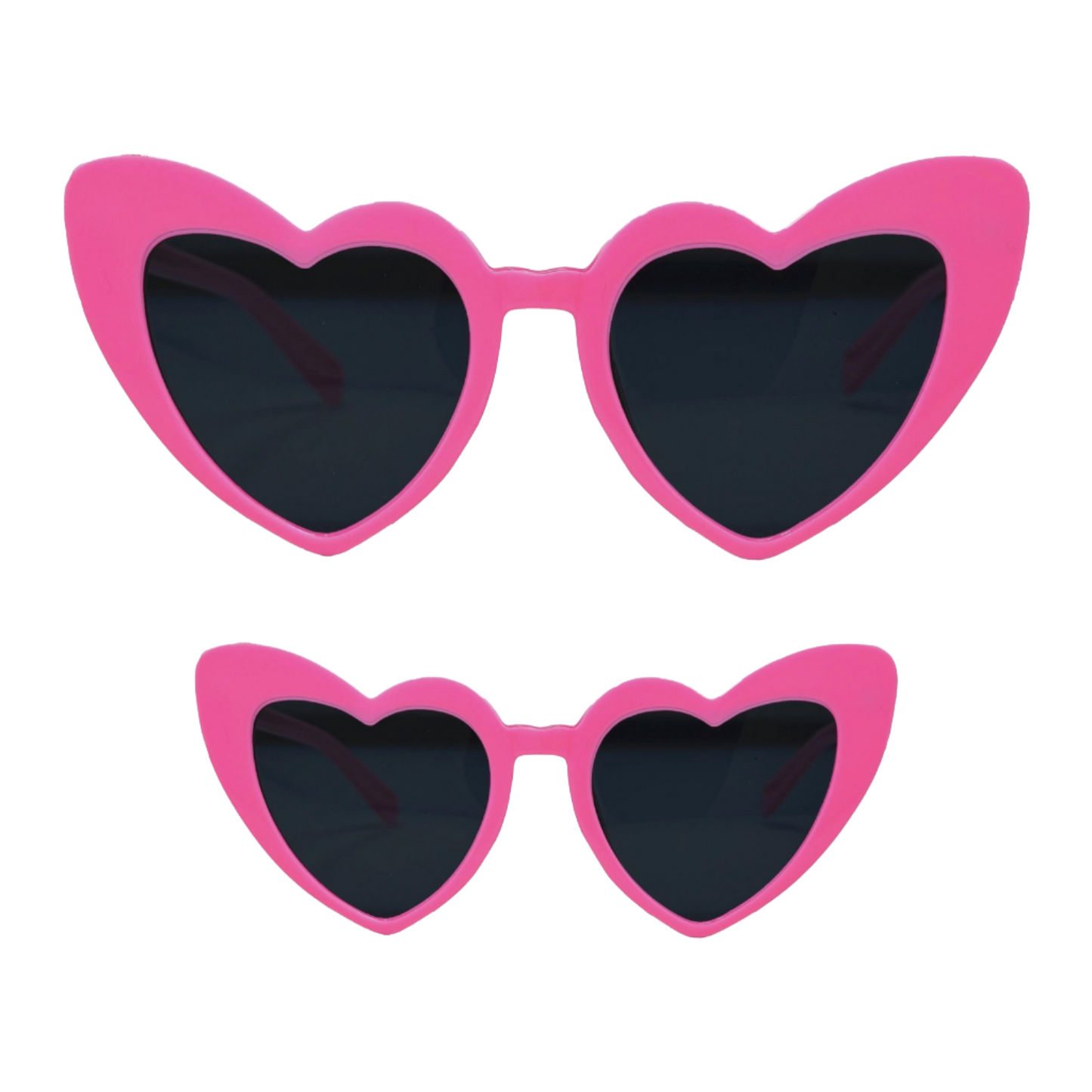 KIDS CANDY PINK HEART SHAPED SUNGLASSES