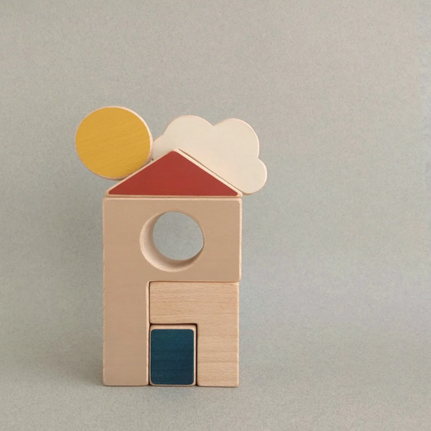 HOUSE AND SUN PUZZLE STACKING TOY