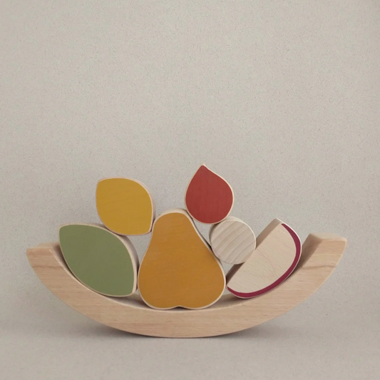 AUTUMN BASKET WOODEN STACKING & BALANCE TOY