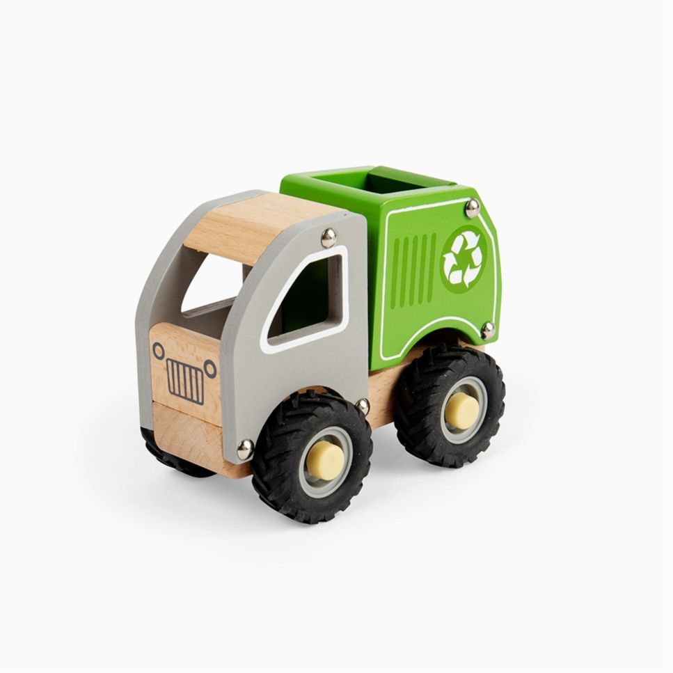 MINI WOODEN RECYCLE TRUCK