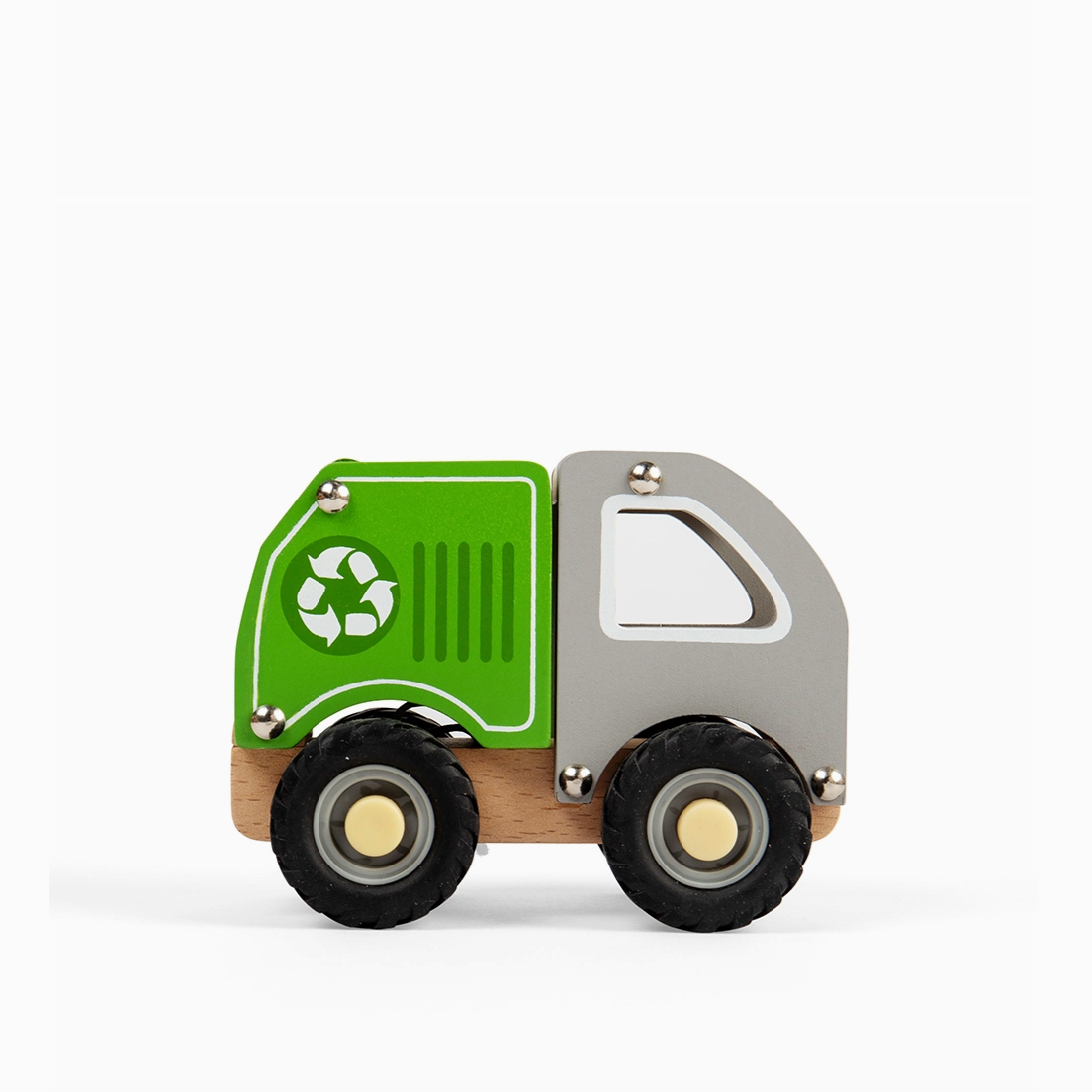 MINI WOODEN RECYCLE TRUCK
