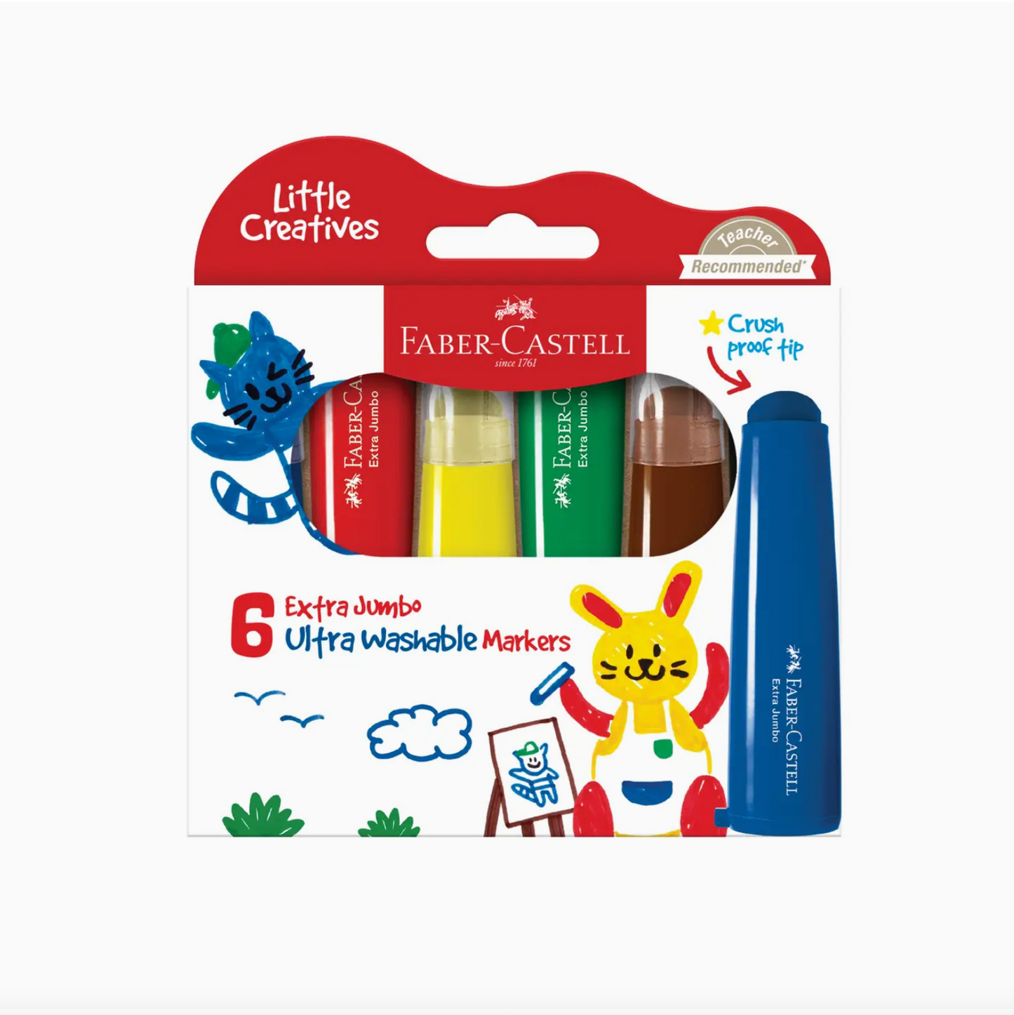 LITTLE CREATIVES ULTRA WASHABLE MARKERS - 12