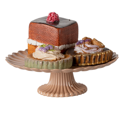 PETIT FOURS CAKES & CAKE STAND, MINI