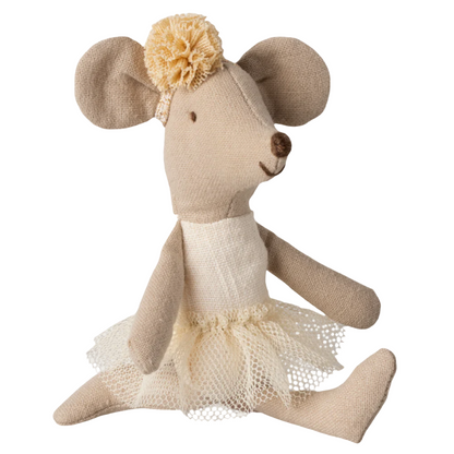 LITTLE SISTER BALLERINA MOUSE - OFF WHITE