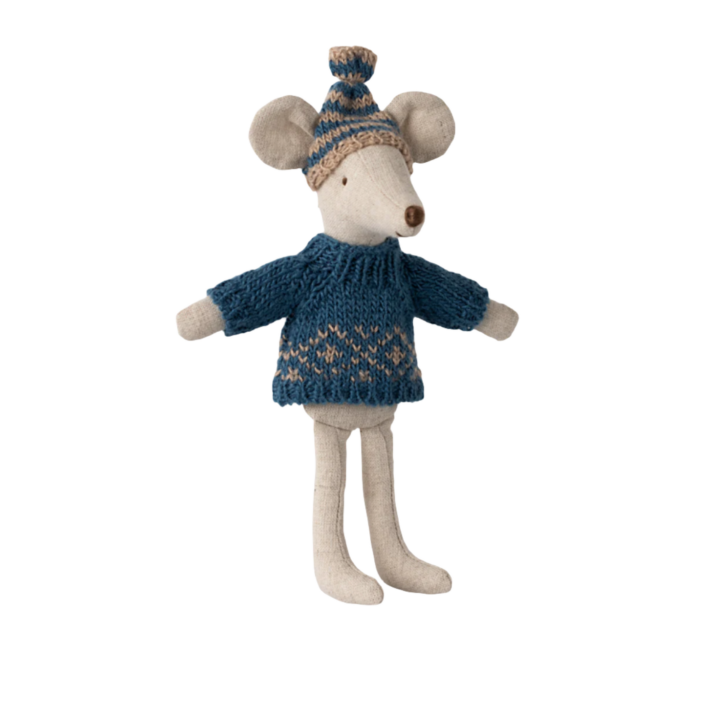 KNITTED SWEATER WITH HAT - DAD MOUSE