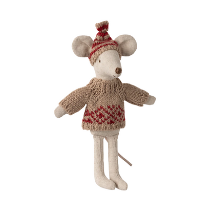 KNITTED SWEATER WITH HAT - MUM MOUSE