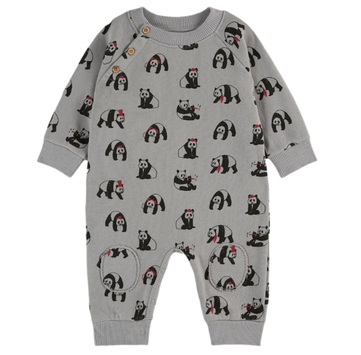 ORGANIC PANDA ROMPER