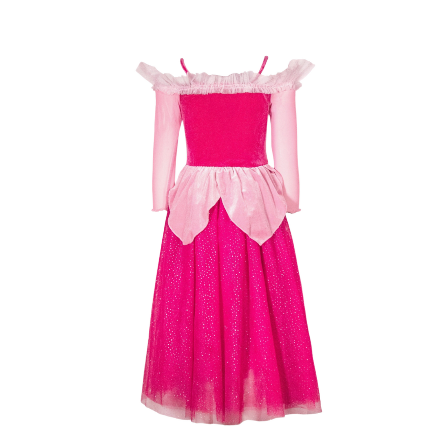 DARK PINK SLEEPING BEAUTY DRESS UP COSTUME