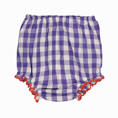 ANTONIA BLOOMER PURPLE GINGHAM