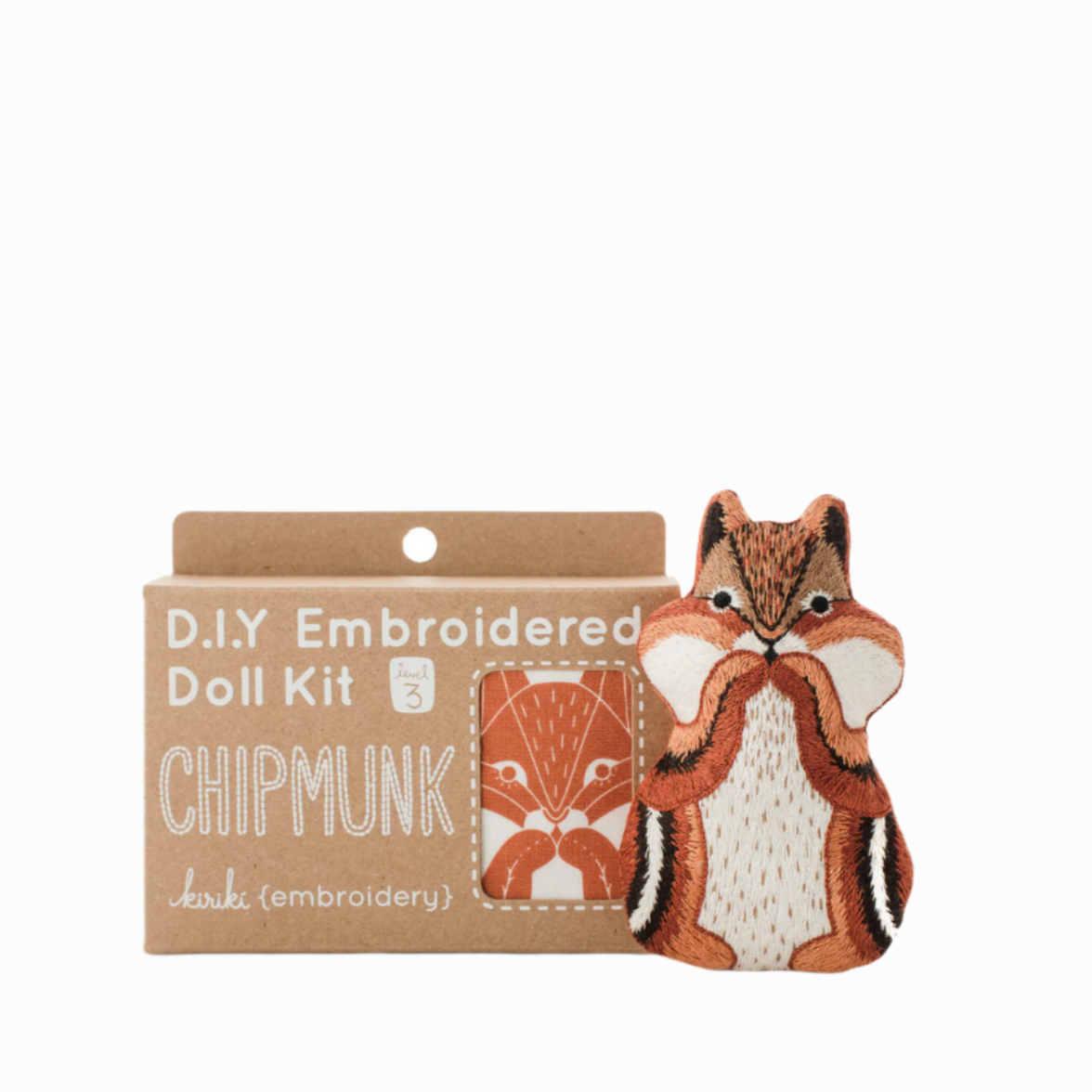 EMBROIDERY KIT LEVEL 3 - CHIPMUNK