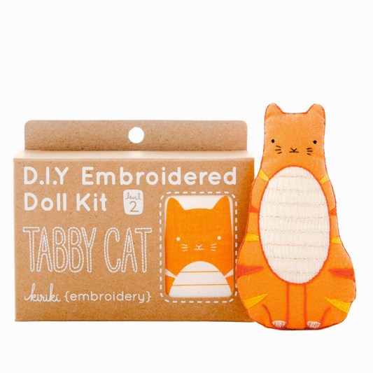 EMBROIDERY STARTER KIT LEVEL 1 - TABBY CAT