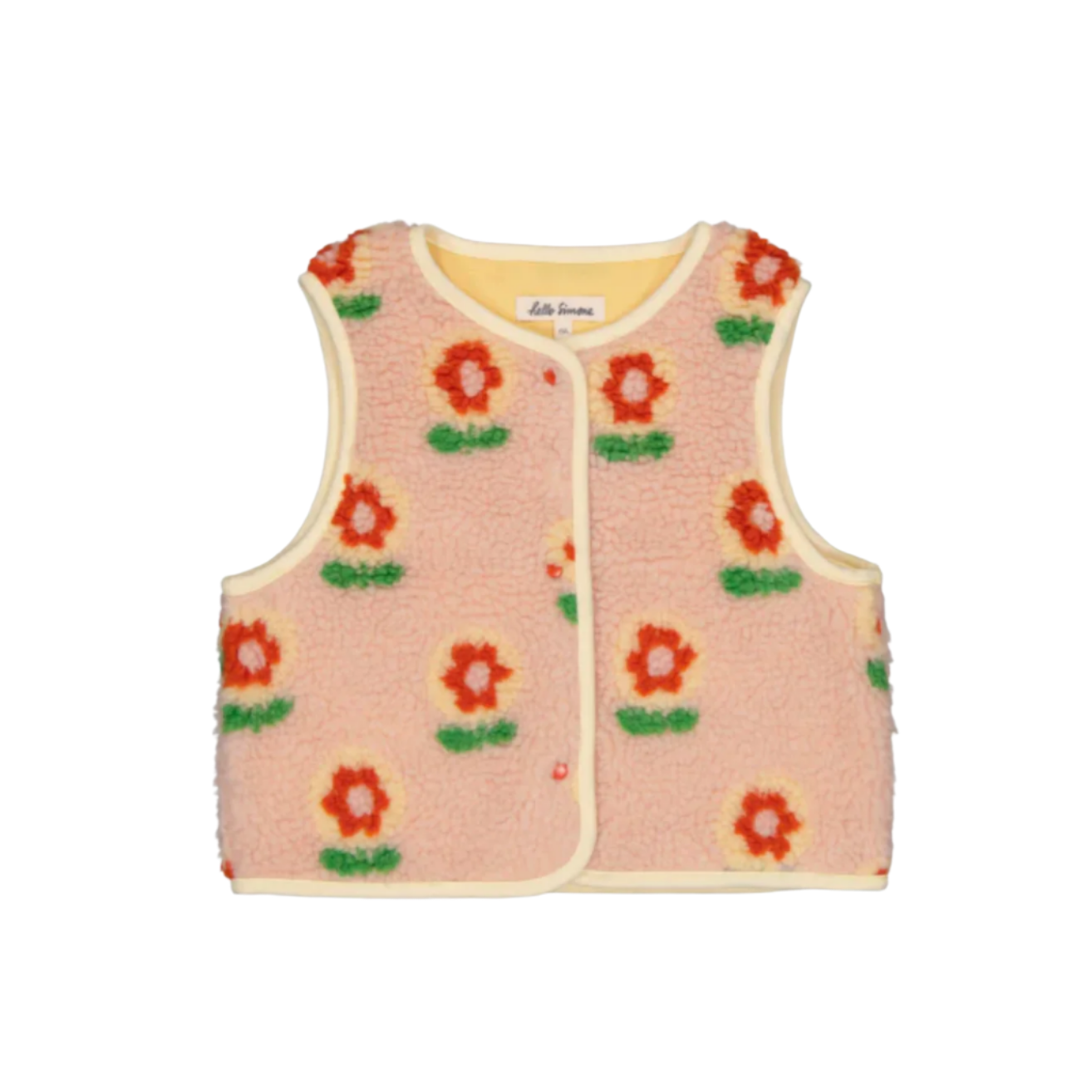 MIRA FLEECE FLORAL VEST